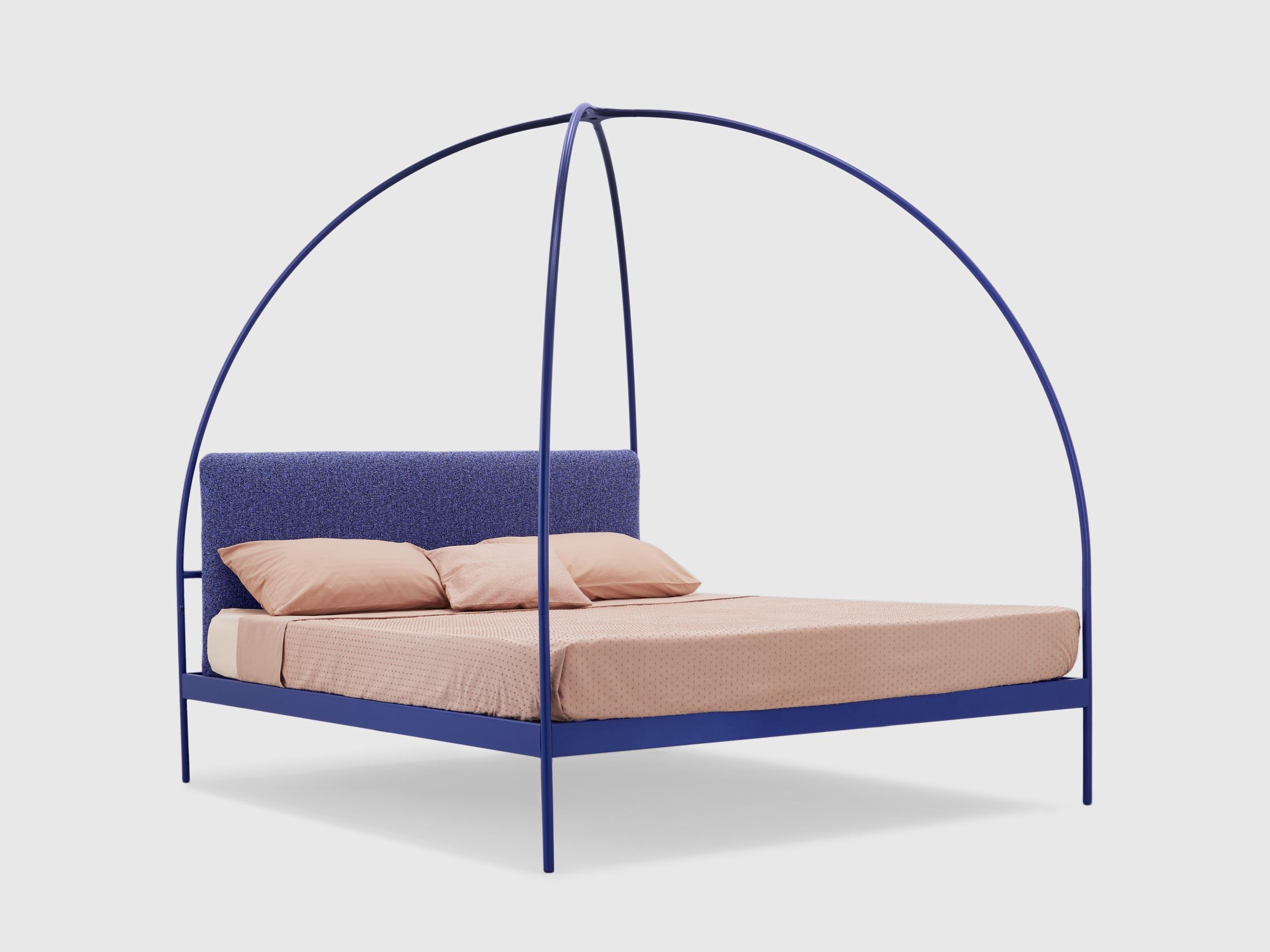 Двуспальная кровать из кованого железа с мягким изголовьем Lispi VOLTA ARCH-00075822 - Вид №5