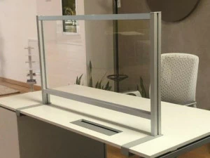 STUDIO T Настольная перегородка с длинным кронштейном