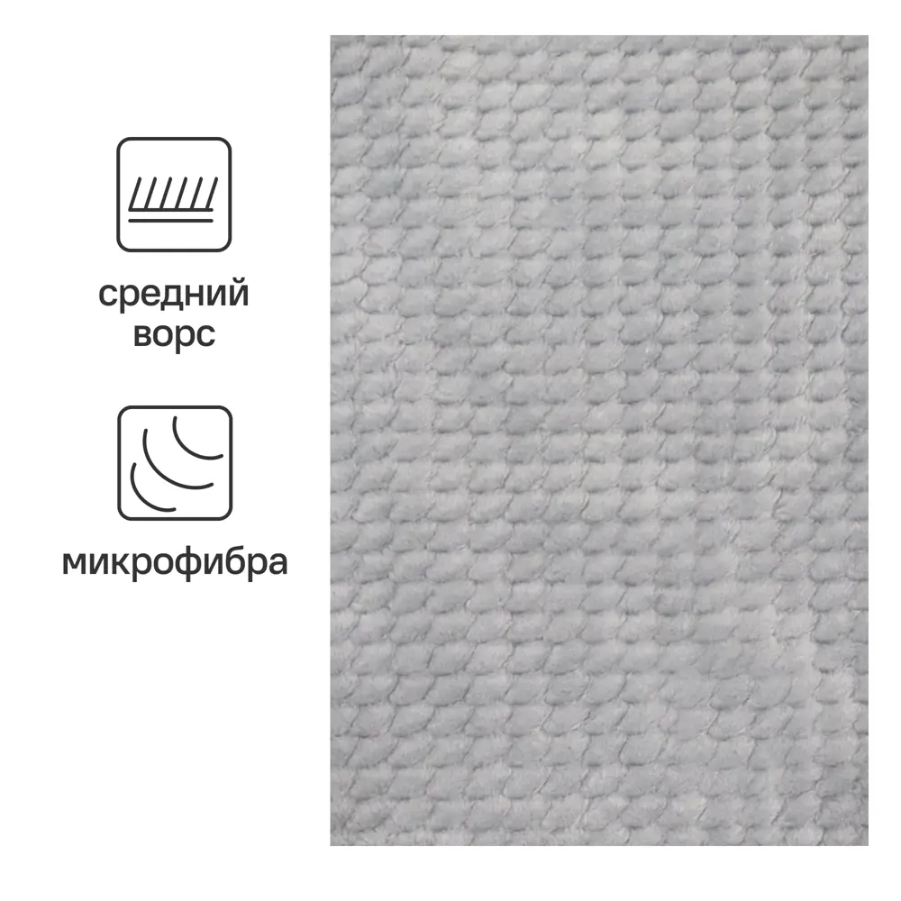 Плед микрофибра Comodo 220x240 см цвет серый 85260770 STLM-2091166 Santreyd - Вид №1