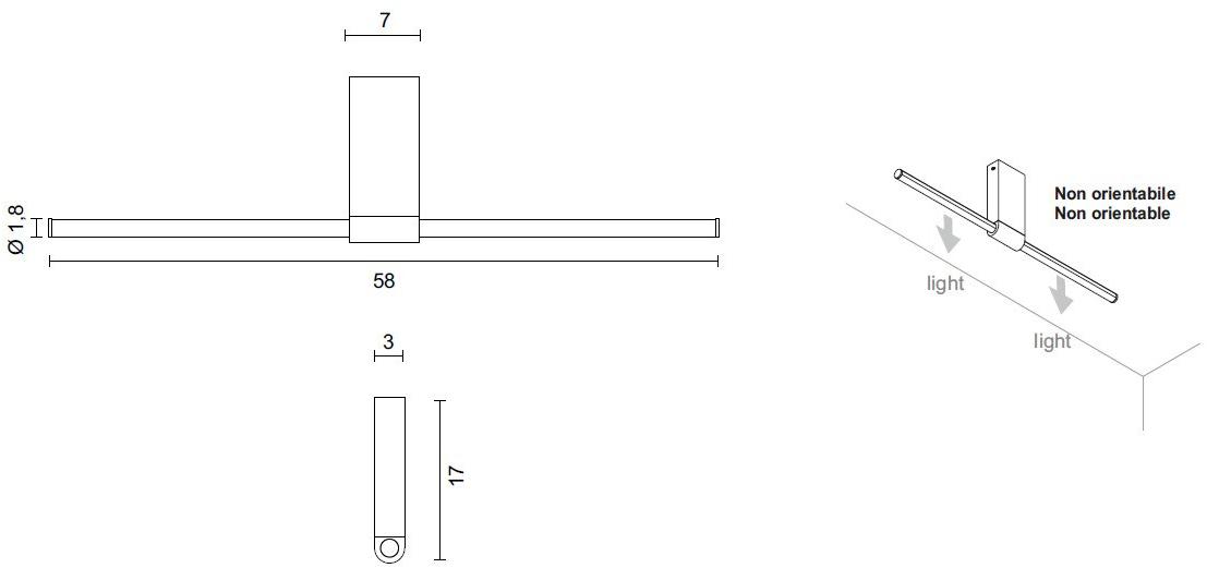 EGOLUCE Алюминиевый светодиодный потолочный светильник Lancia 5567 / 5568  - Вид №3