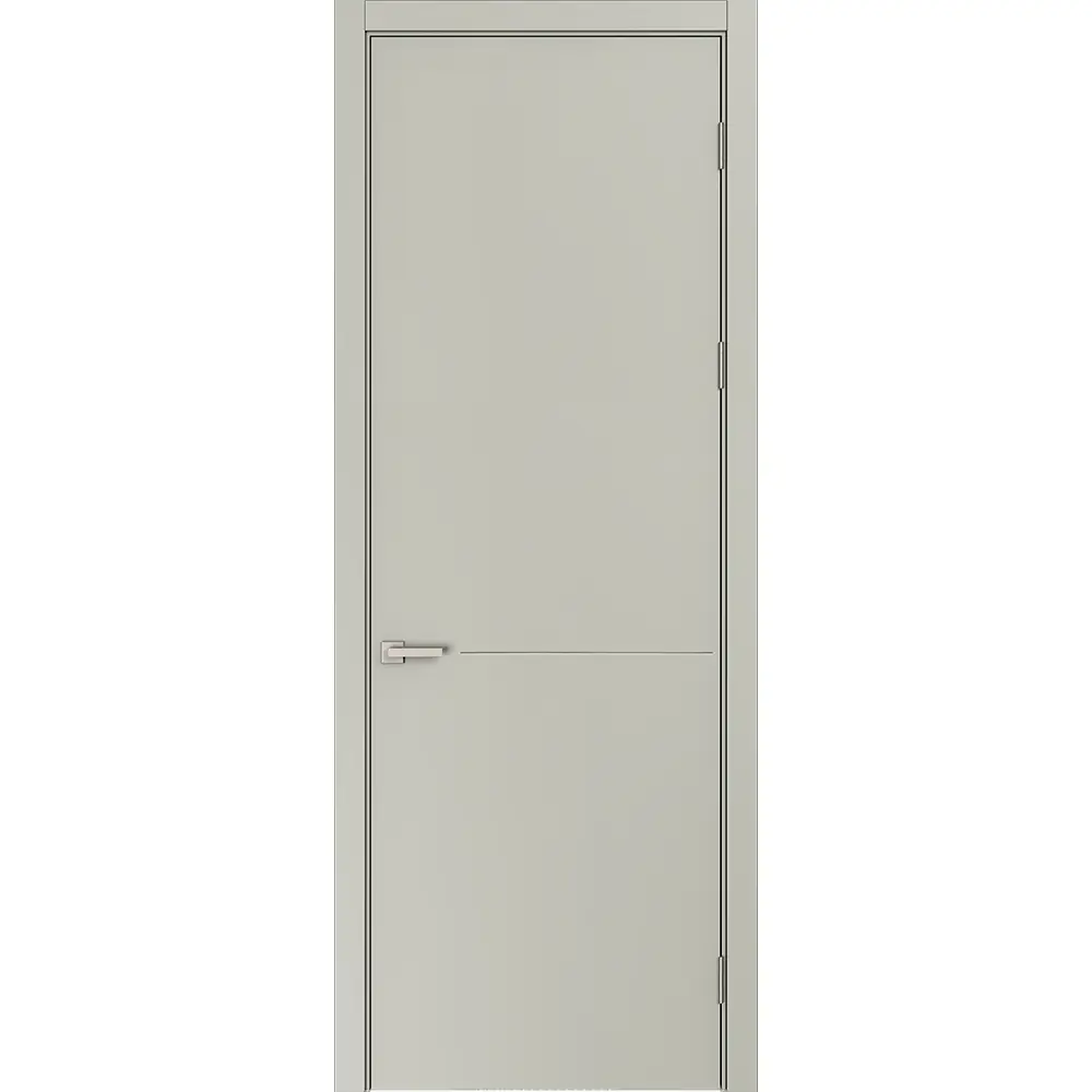 Дверь межкомнатная глухая Николь 80x230 см эмаль цвет шелк с замком и без петель 89464760 STLM-2035037 BELWOODDOORS 