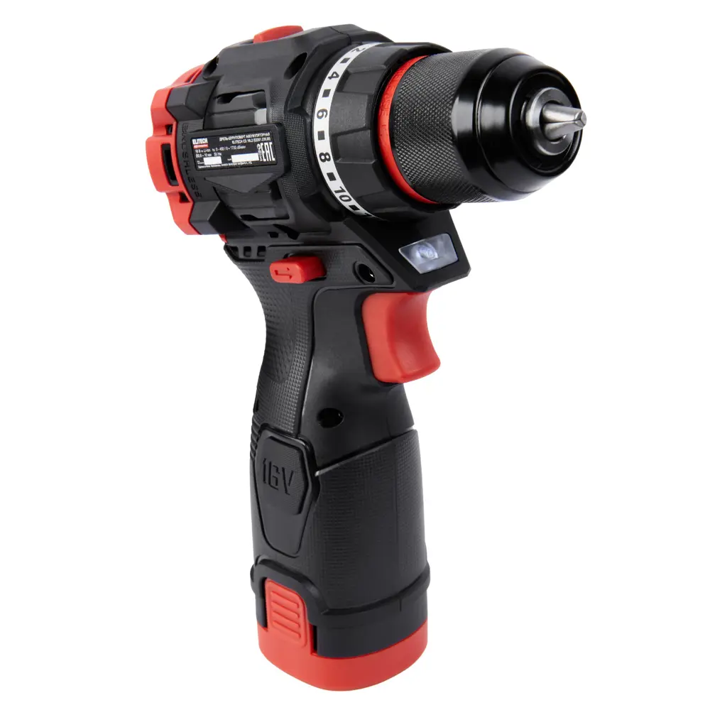 Аккумуляторная дрель-шуруповерт ELITECH HD CD 16L2 с двумя скоростями 89375681 STLM-1434635 - Вид №4