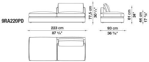 B&B Italia Диван из ткани Richard sun-id-1429934 - Вид №21