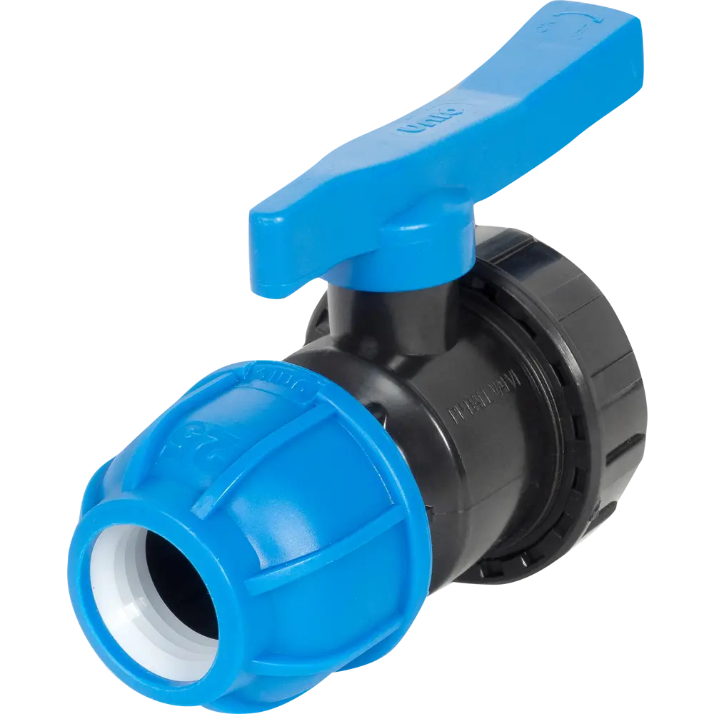 Кран ПНД Unio ø25 мм х 3/4" наружная резьба полиэтилен 82148991 STLM-2058364 