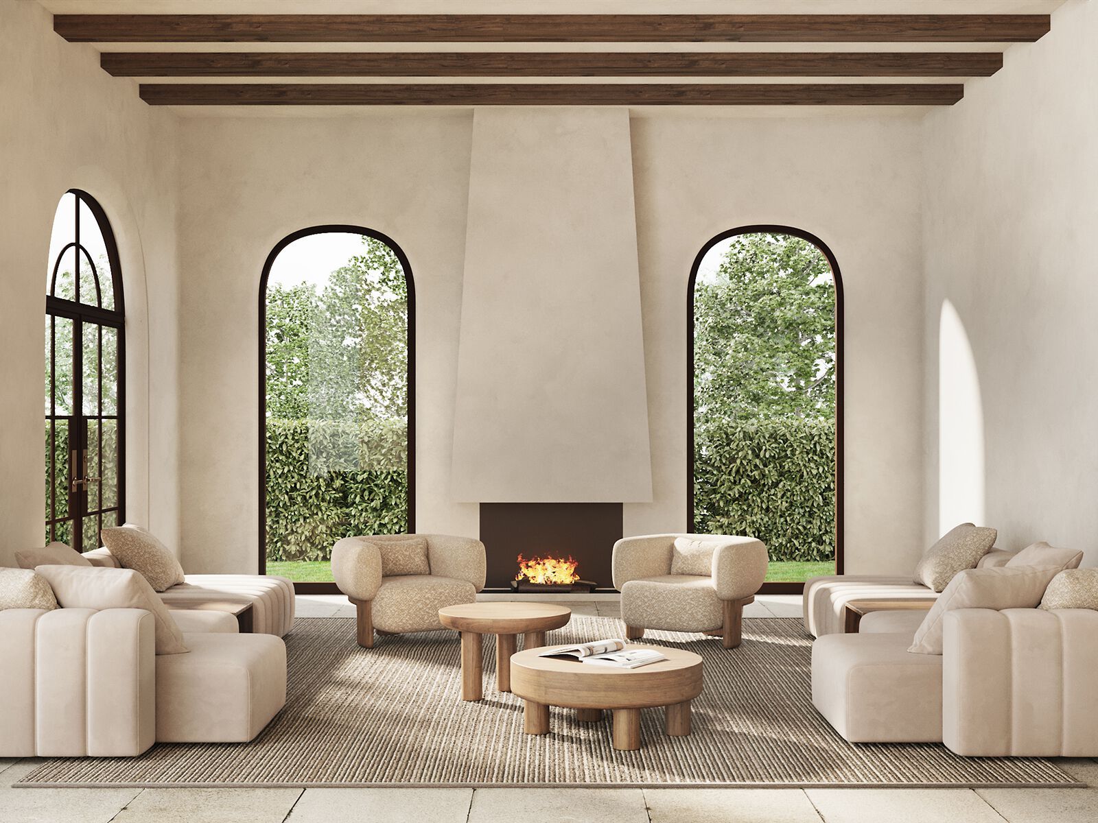 Тканевое кресло с подлокотниками ANA ROQUE INTERIORS ARCH-00037406 - Вид №1