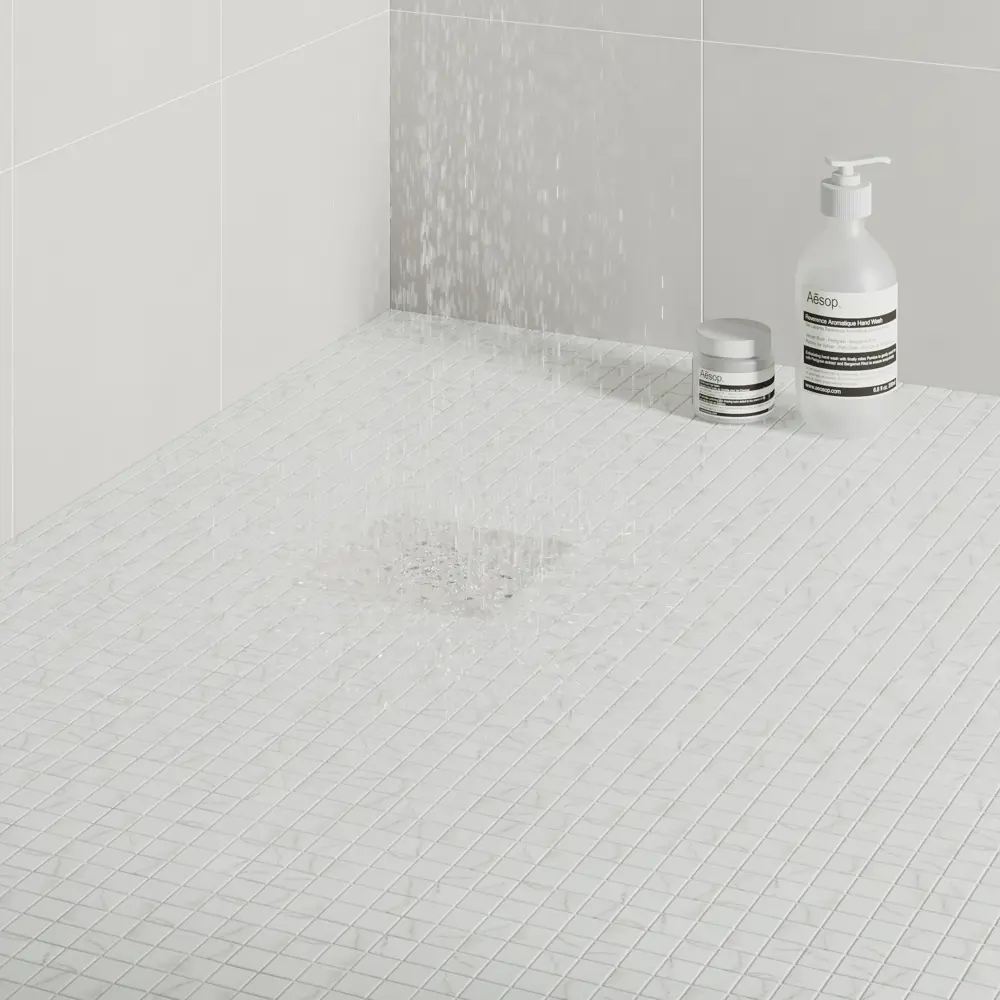 Мозаика Marble Ven White Antislip стекломасса 31.1x5.3 см цвет белый 83681518 STLM-2076157 Santreyd Мозаика Onix - Вид №7