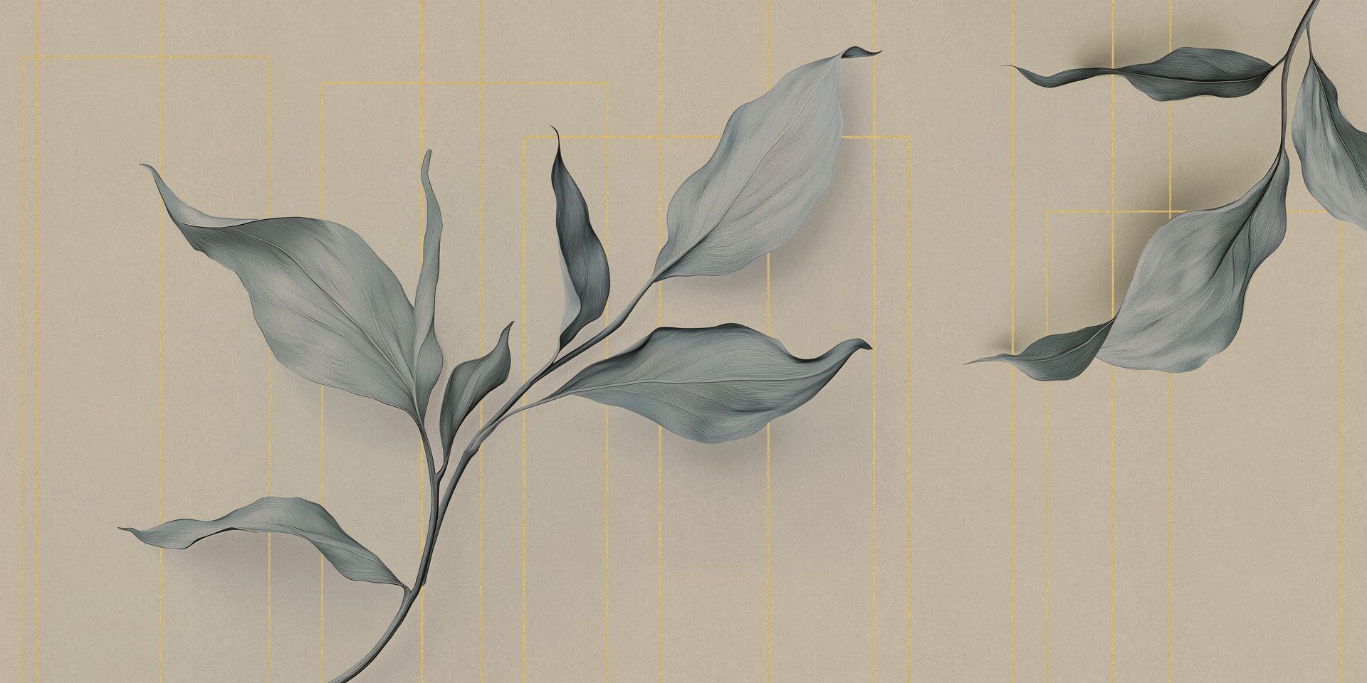 Обои с цветочными мотивами Rimura 2025-Mida's Gold ARCH-00046337 - Вид №4