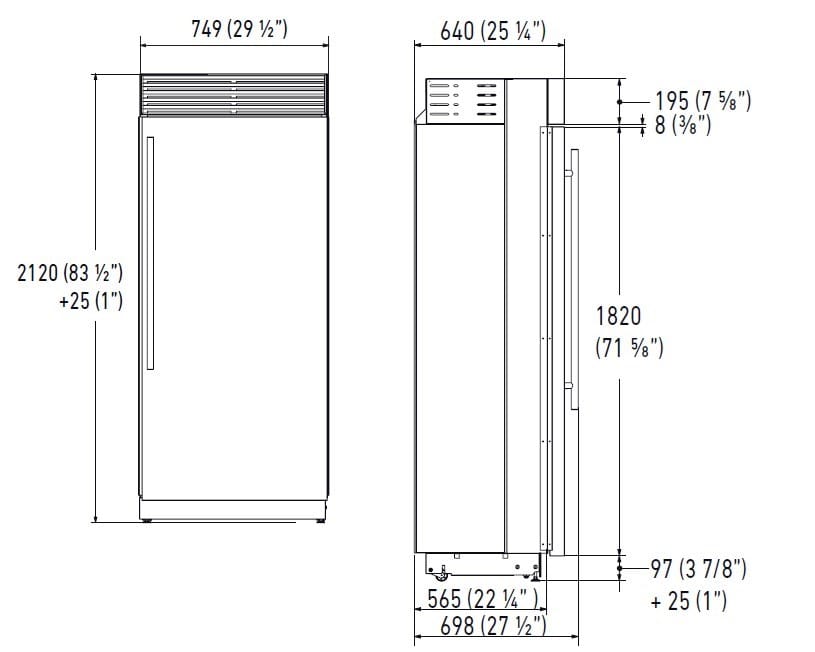 Встраиваемый вертикальный морозильник FHIABA X-Pro ARCH-00081269 - Вид №4