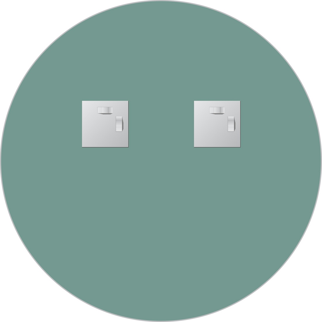 BY 0039 Зеркало со шлифованной кромкой EVOFORM Primary - Вид №2