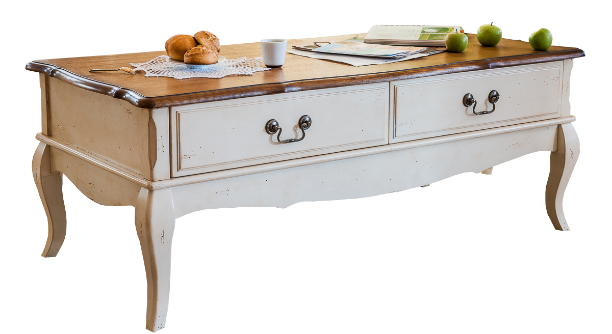 Журнальный столик белый с ящиками Mobilier de Maison ДОМАШНЯЯ ОБСТАНОВКА MOBILIER DE MAISON 017233 Белый Santreyd  - Вид №4