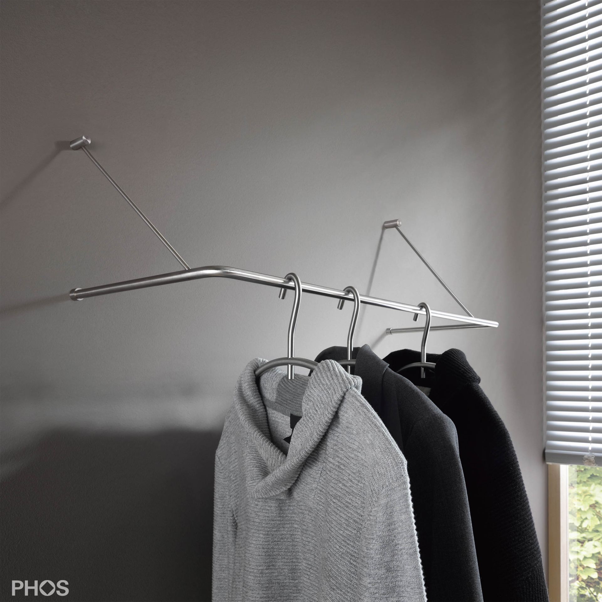 GU1-1000 П-образная вешалка, 1 панель, ширина 100 см PHOS 