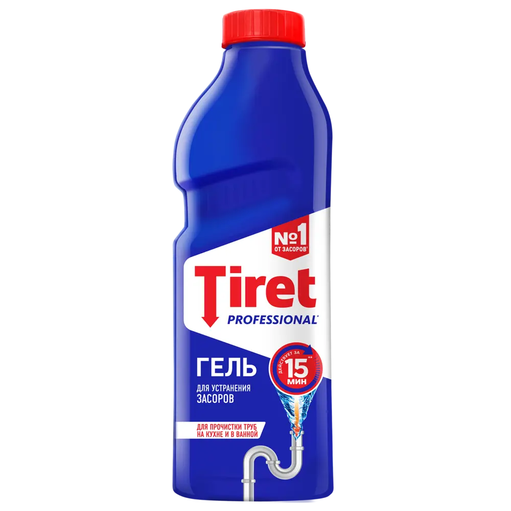 Гель TIRET Professional для глубокой очистки труб 1 л 88294288 STLM-0077405