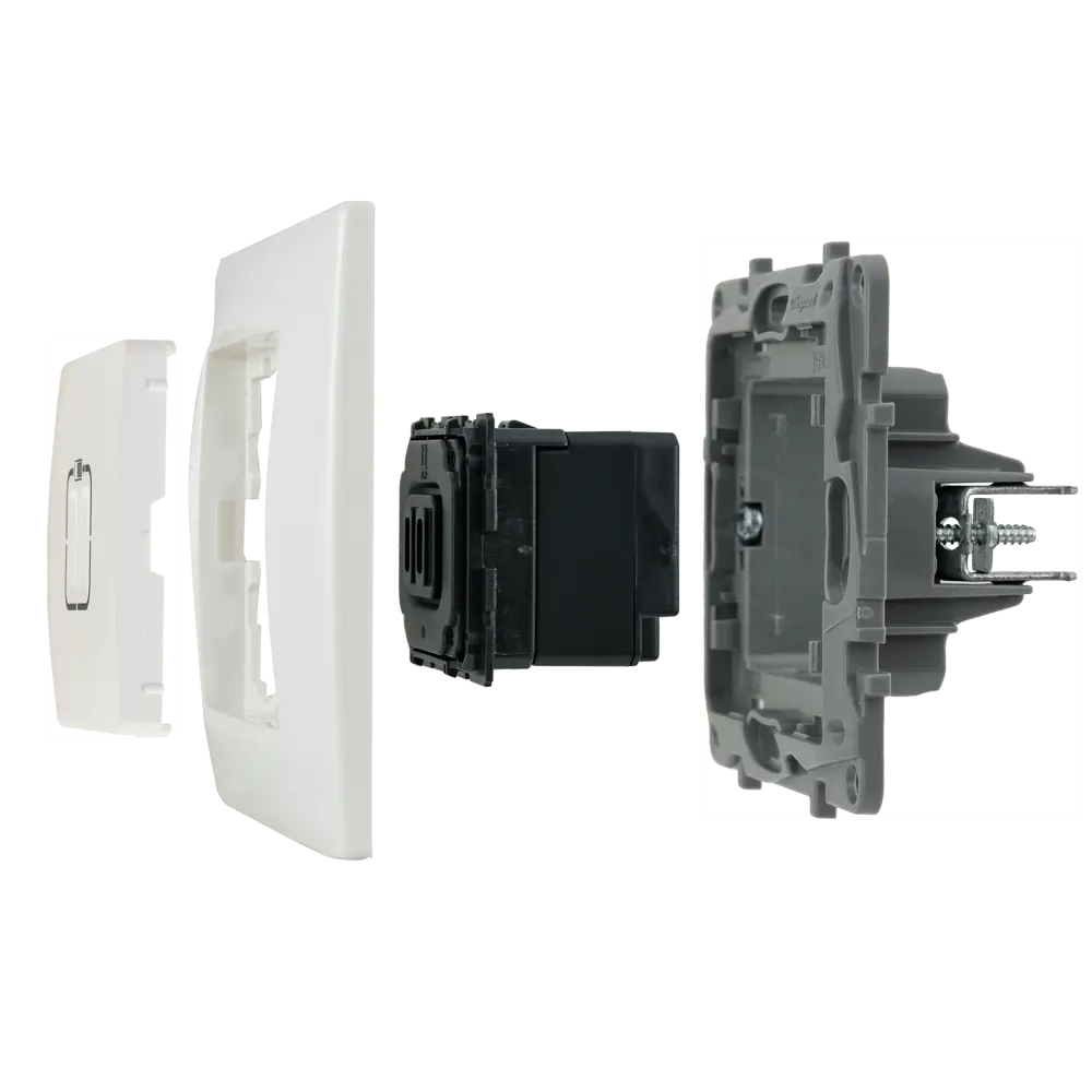 Зарядное устройство USB тип А / тип С - Legrand Etika - 3000мА 15Вт - белый STLM-2044735 - Вид №6