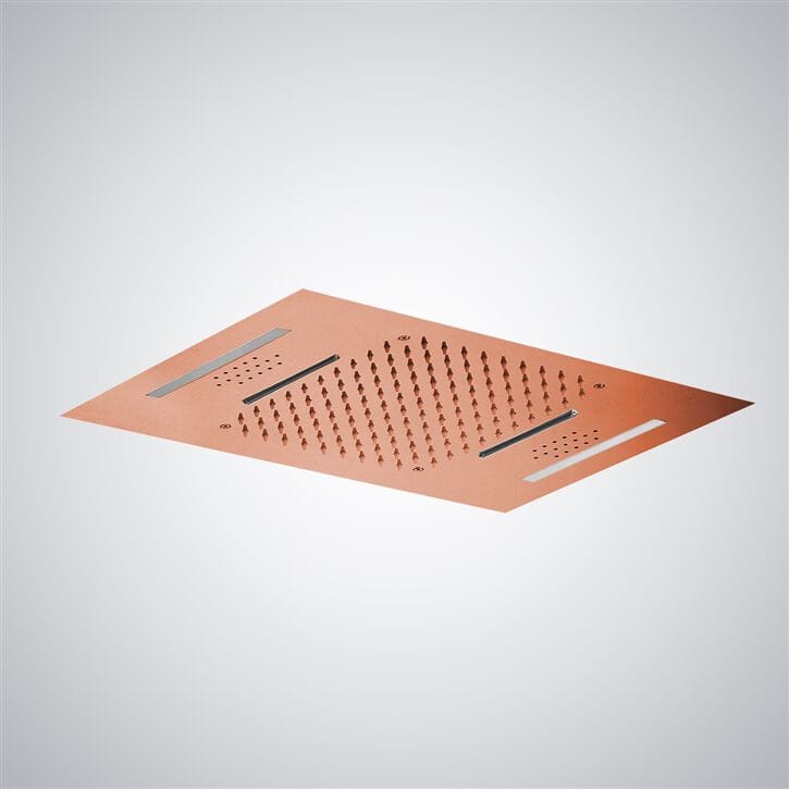 Светодиодная потолочная душевая головка из нержавеющей стали Fontana Showers Luxe Fontaine ARCH-00067354 - Вид №8