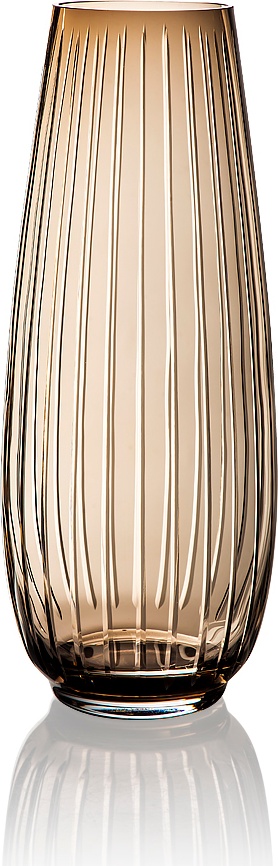 10609368 Zwiesel 1872 Ваза Zwiesel 1872 "Знак" 41см (дымчато-коричневая) Стекло 