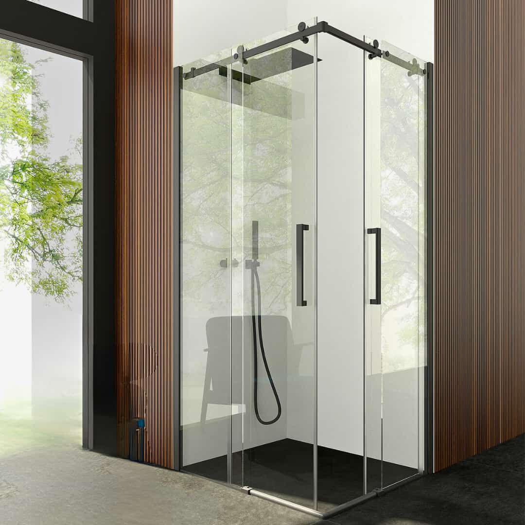 Алюминиевая и стеклянная угловая душевая кабина CSA Box Doccia Minerva ARCH-00083734 - Вид №2