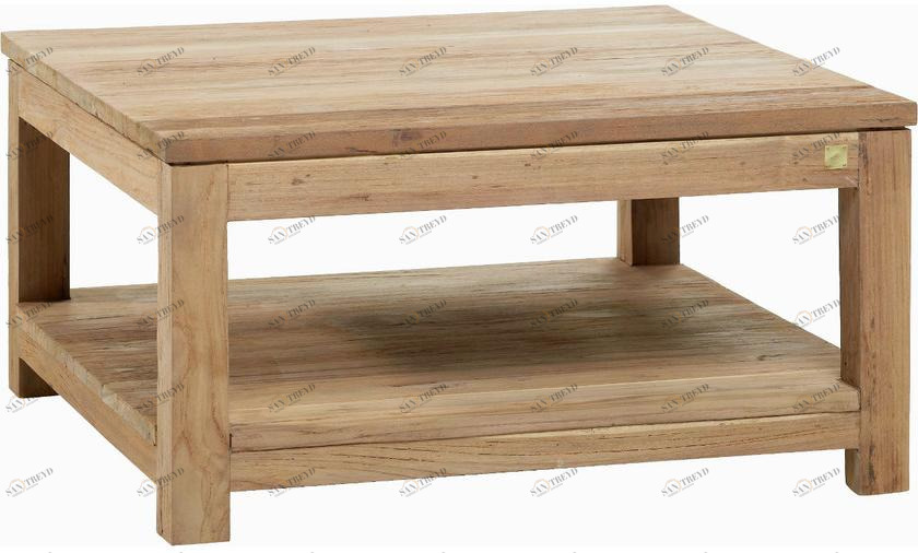 Kok Maison Низкий квадратный журнальный столик из тика Drift sun-id-1428984