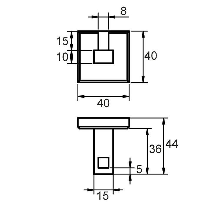 LABSM10M41 Milardo Labrador Крючок одинарный Labrador Россия  - Вид №1