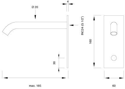 Ceadesign Излив с инфракрасным датчиком присутствия Infrared taps Mil 04 r - Вид №1