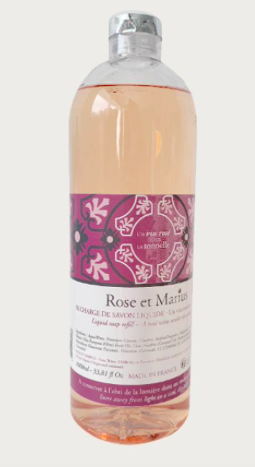 RECH-SL-VR Жидкое мыло натуральное парфюмированное, запасной блок, 1 л Rose&Marius Santreyd 