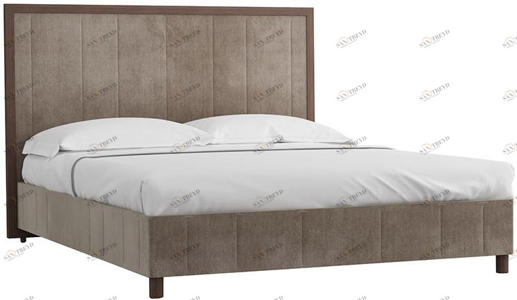 30530 Кровать с ортопедическим основанием 1.4 Модерн Лайт Серебряный дождь R-HOME 401727395H_GSD