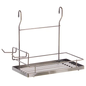 Полка с боковыми крючками Delinia 27x15x26.5 см сталь цвет бронза 18254949 STLM-2029035