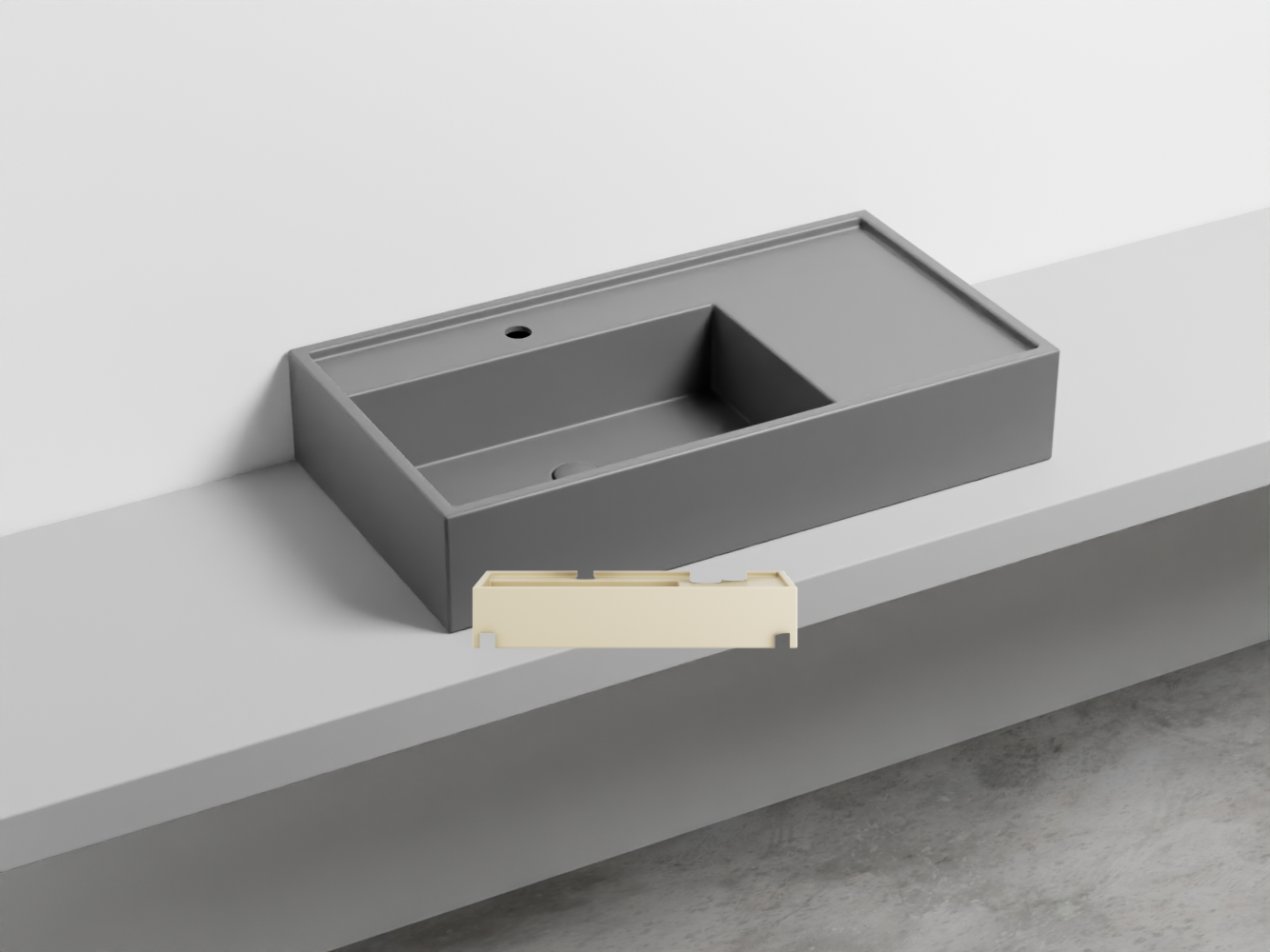 PNLA85-LN Керамическая раковина на одно отверстие 85 cielo Plinio Ceramica Cielo