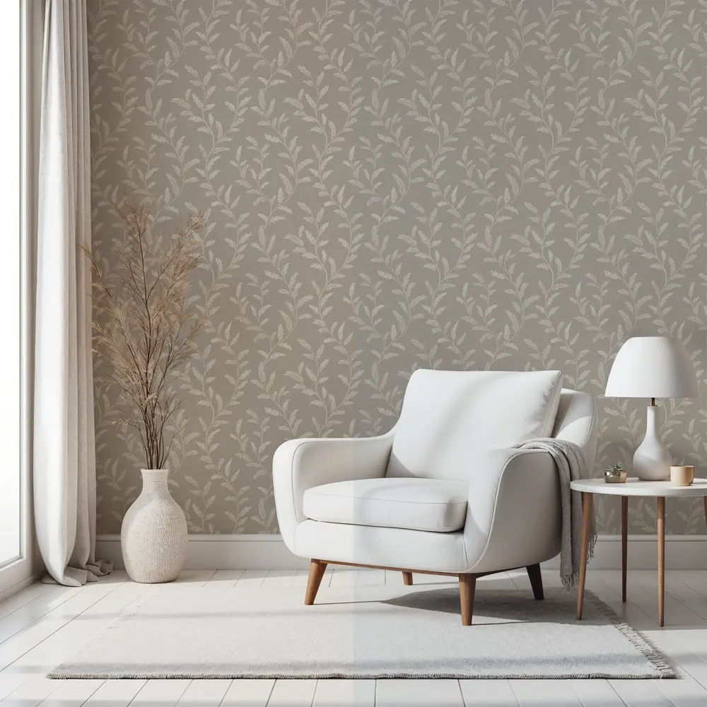 Обои флизелиновые Wallsecret Shalfey кофейные 1.06 м 89432849 STLM-1572871 - Вид №5