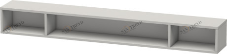 LC120100707 L-Cube Элемент полки (горизонтальный) Бетонно-серый матовый декор Duravit