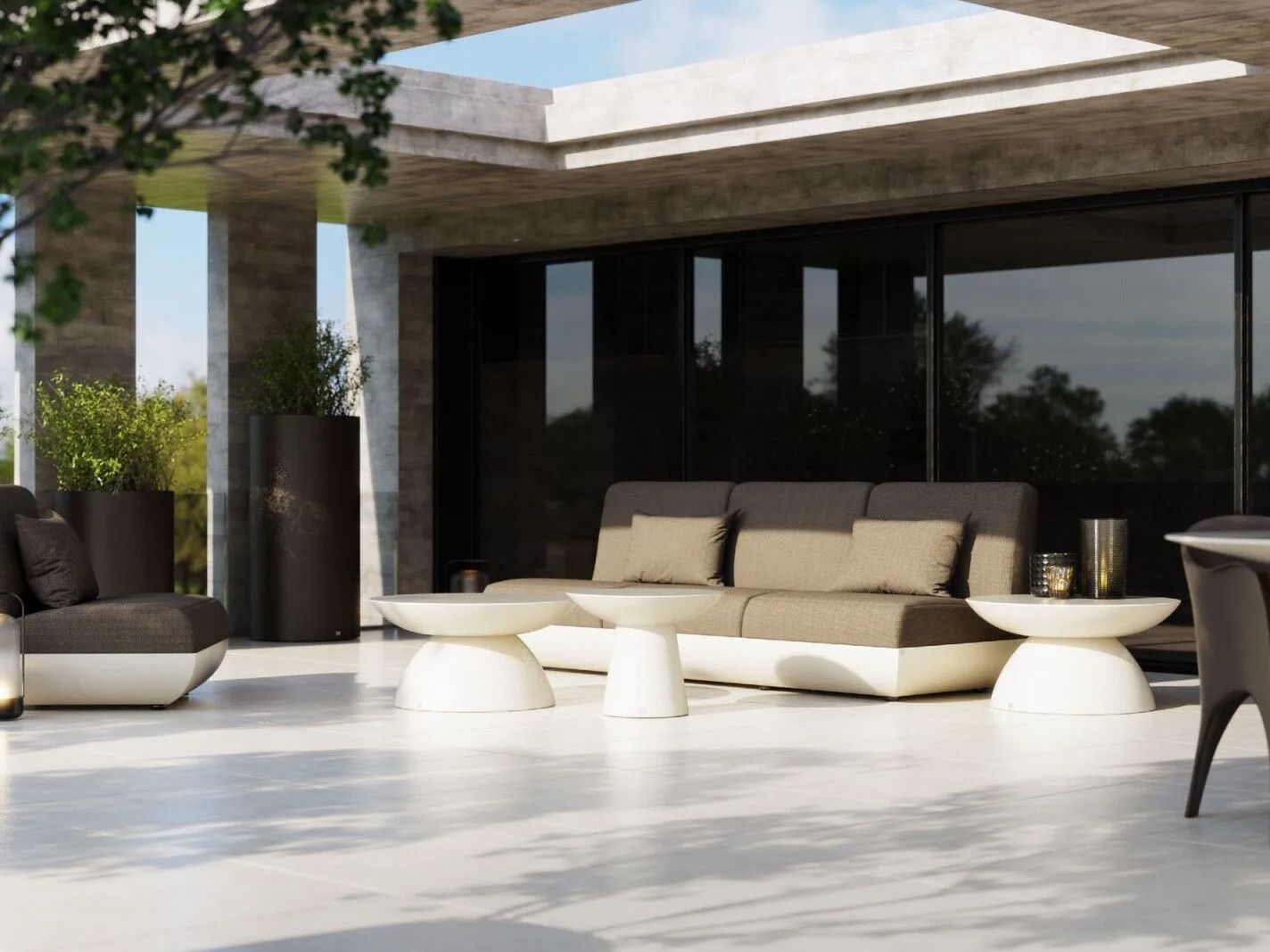 Круглый стол из стекловолокна GANSK океан ARCH-00063661 - Вид №4