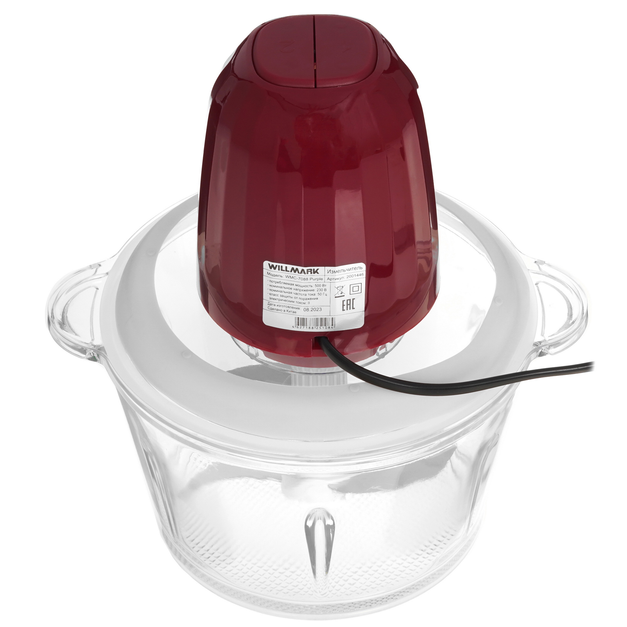 5343350 Измельчитель  Willmark WMC-7088 красный STDN-0092027 - Вид №3