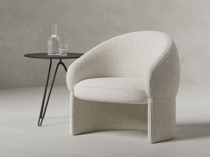 Тканевое кресло с подлокотниками