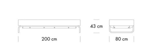 Мягкая скамья THONET S 5000 ARCH-00065350 - Вид №2