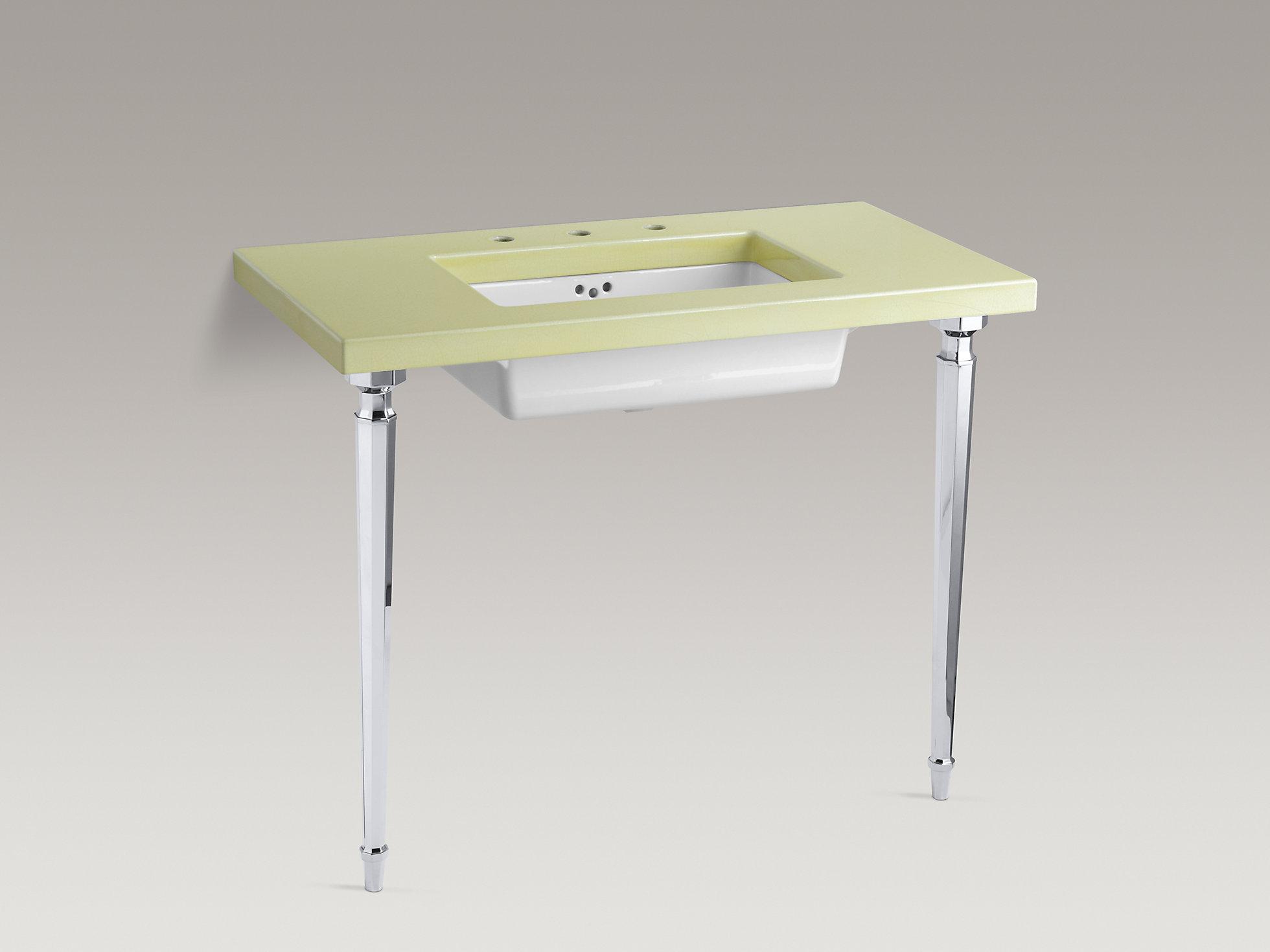 KOHLER Kathryn Восьмиугольные конические ножки стола из латуни K-6839-CP  - Вид №10
