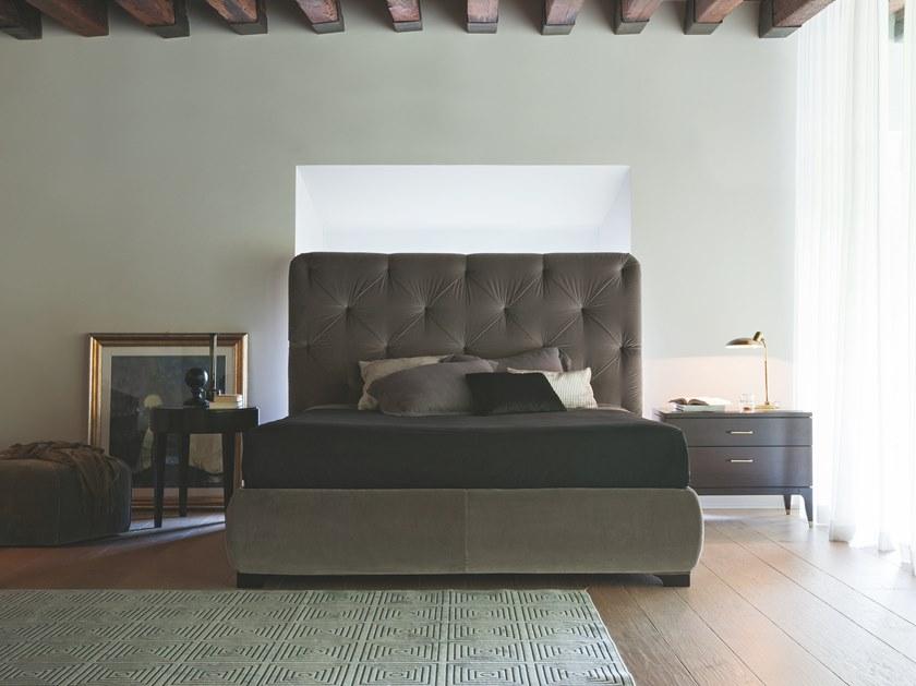 SELVA Двуспальная кровать из кожи с тафтинговым изголовьем  2089 + 2090  - Вид №1