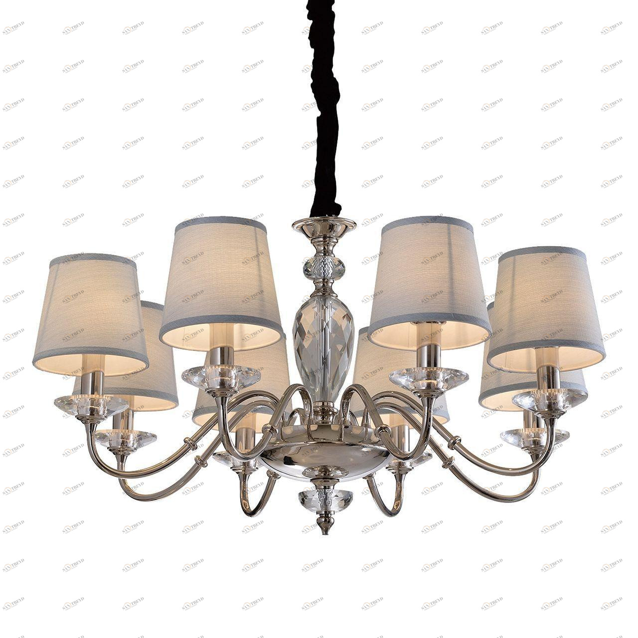 Подвесная люстра Omnilux Elice OML-86903-08 OMNILUX ДИЗАЙНЕРСКИЕ, ELICE 220279 Голубой 