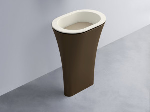 AMLA65-TL+AMPILO-AV+AMCOLO-CA Раковина Amedeo Ovale отдельностоящая cielo Enjoy + Amedeo