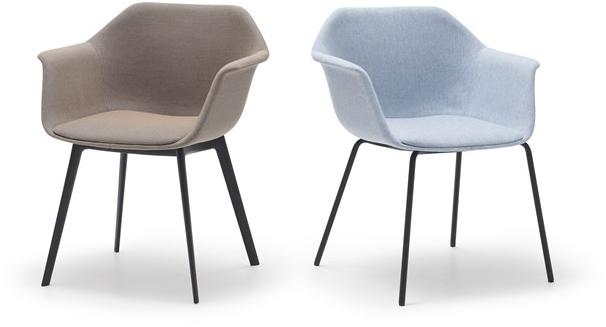 Andreu World Стул с обивкой и подлокотниками Gala So0720 - Вид №4