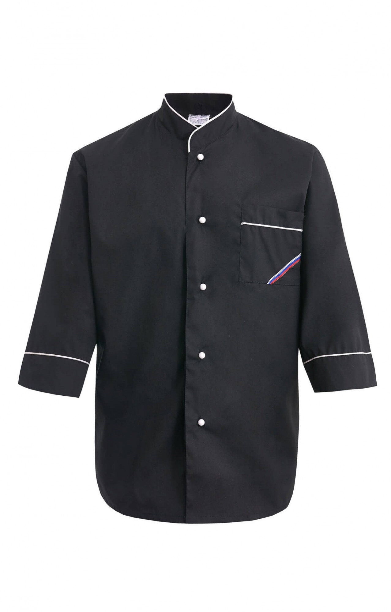 69100 Куртка поварская "Люкс-Лайт" черная  Повар  размер 44-46/170-176 Спецодежда 