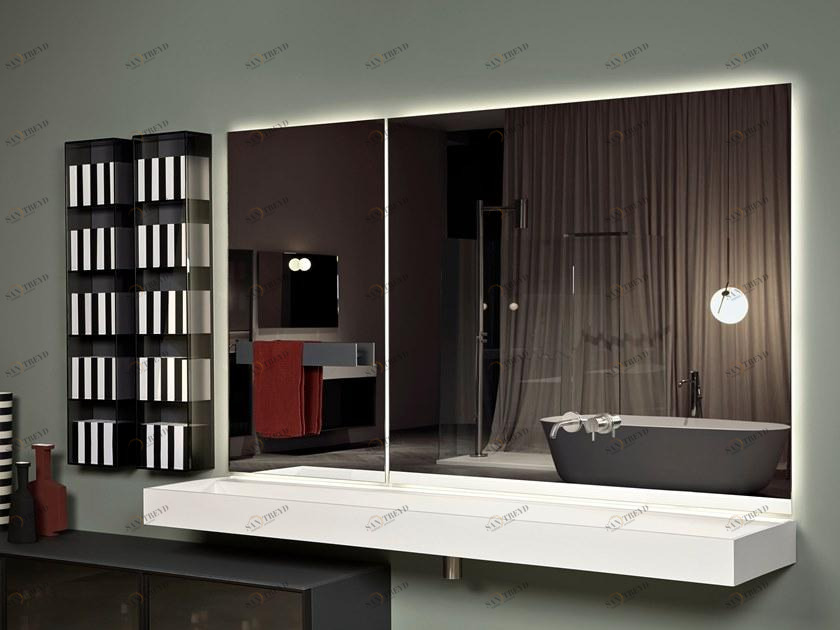 Antonio Lupi Design Настенное зеркало с полкой для ванной Antoniolupi sun-id-1450735