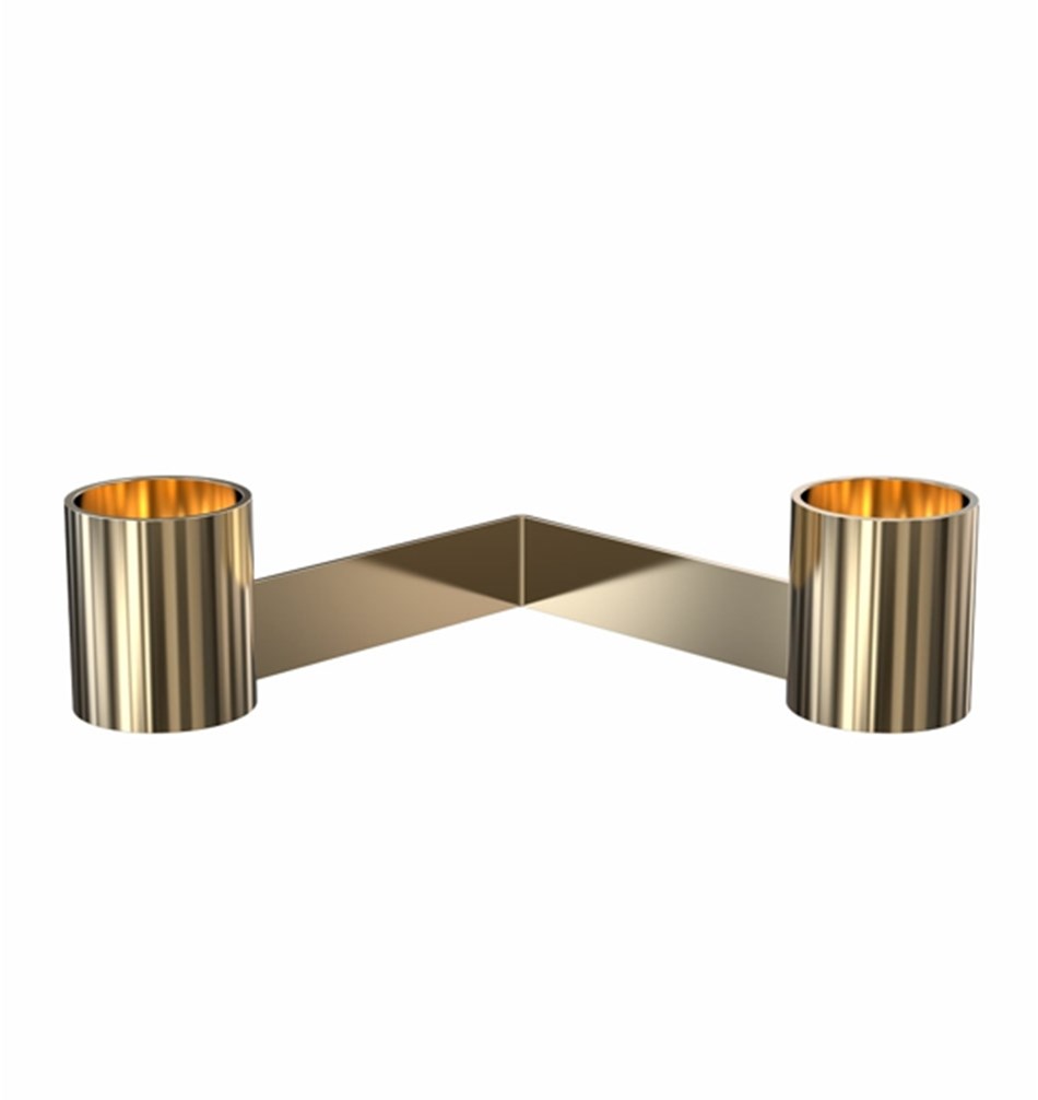 FROST Подсвечник 2004 » золото Нержавеющая сталь Золото N2004-GO  - Вид №2