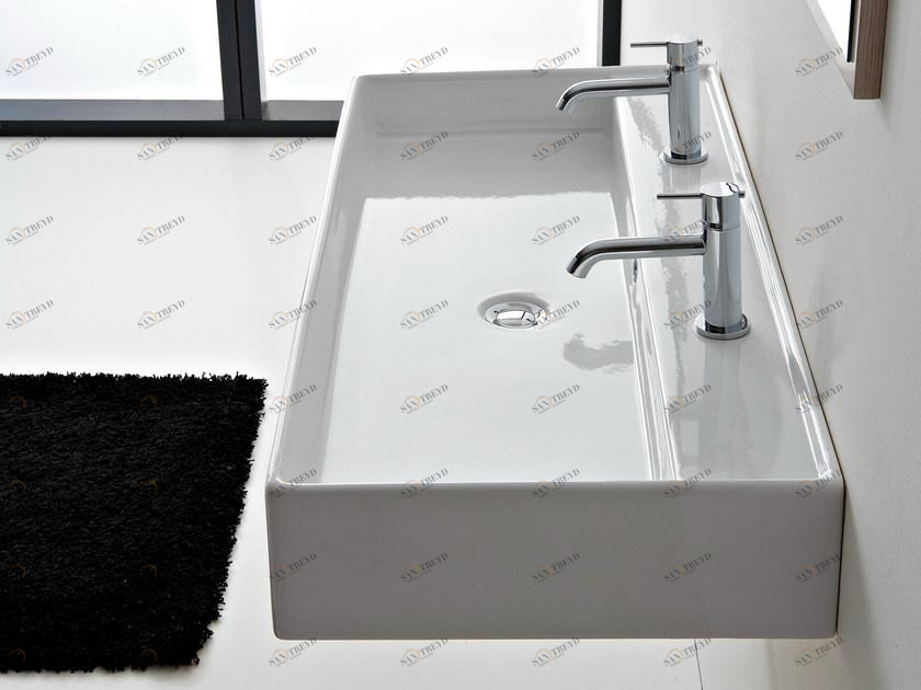 8031/r-120/b Накладная раковина на столешницу  овальная Scarabeo Ceramiche Teorema