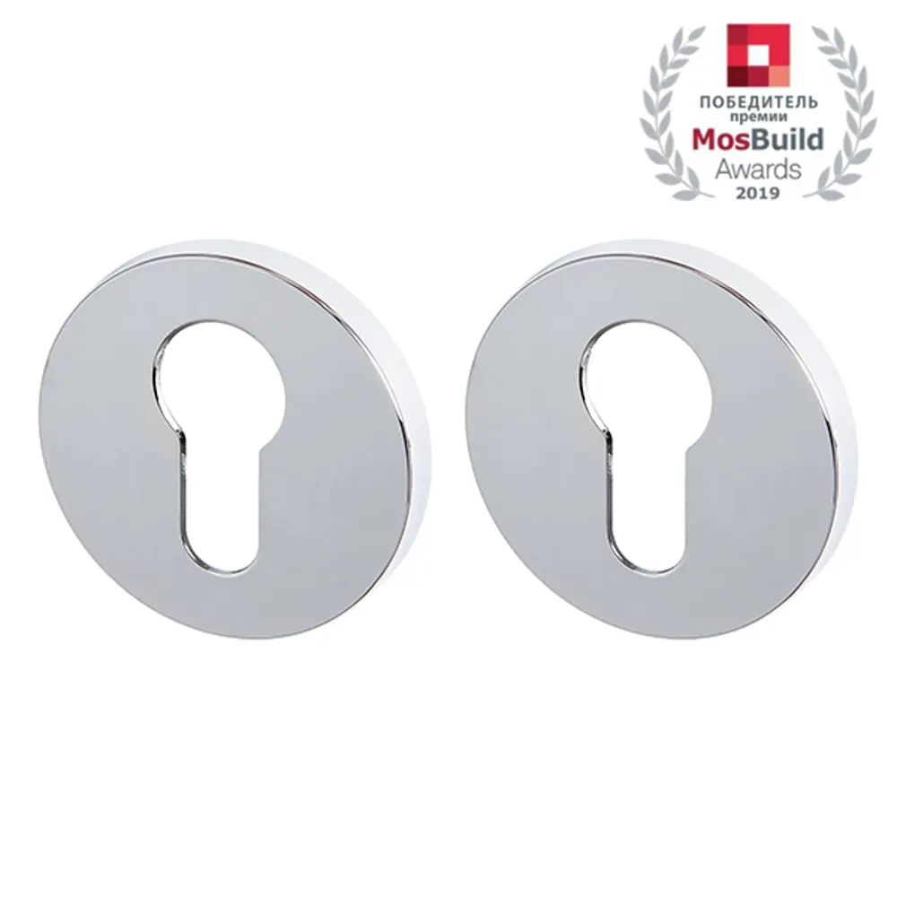 Накладка под цилиндр Armadillo ET.R.URS52 CP-8, ЦАМ, цвет хром STLM-2123478 - Вид №1