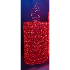 Электрическая светящиеся фигура Свеча 200 LED 40x180x40 см теплый белый свет 86164000 STLM-2140740