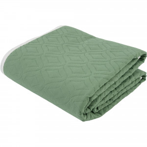 82280414 Покрывало «Melissa», 200х220 см, тафта стёганая, цвет светло-зелёный/зелёный
