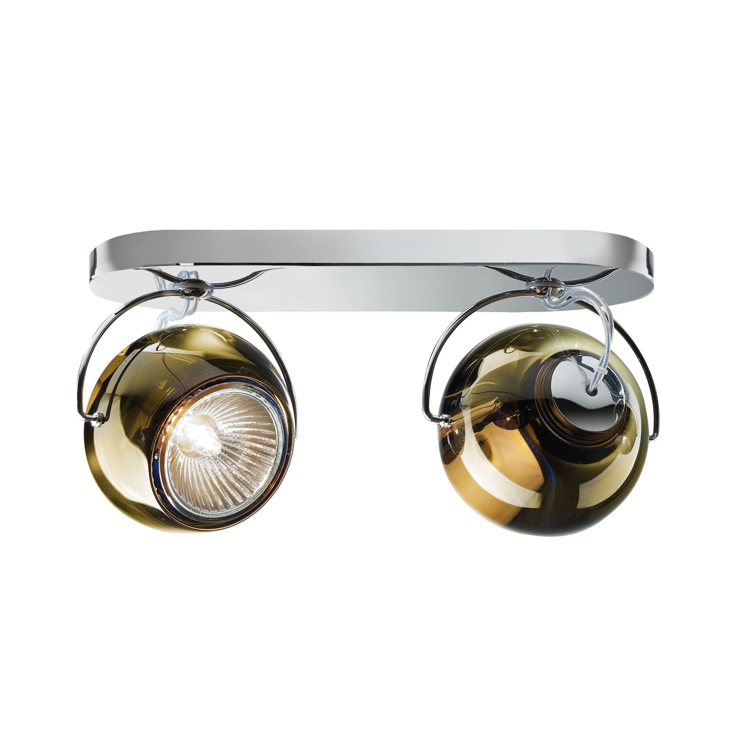 Хромированный металлический настенный светильник Fabbian Beluga Colour ARCH-00100367 - Вид №4