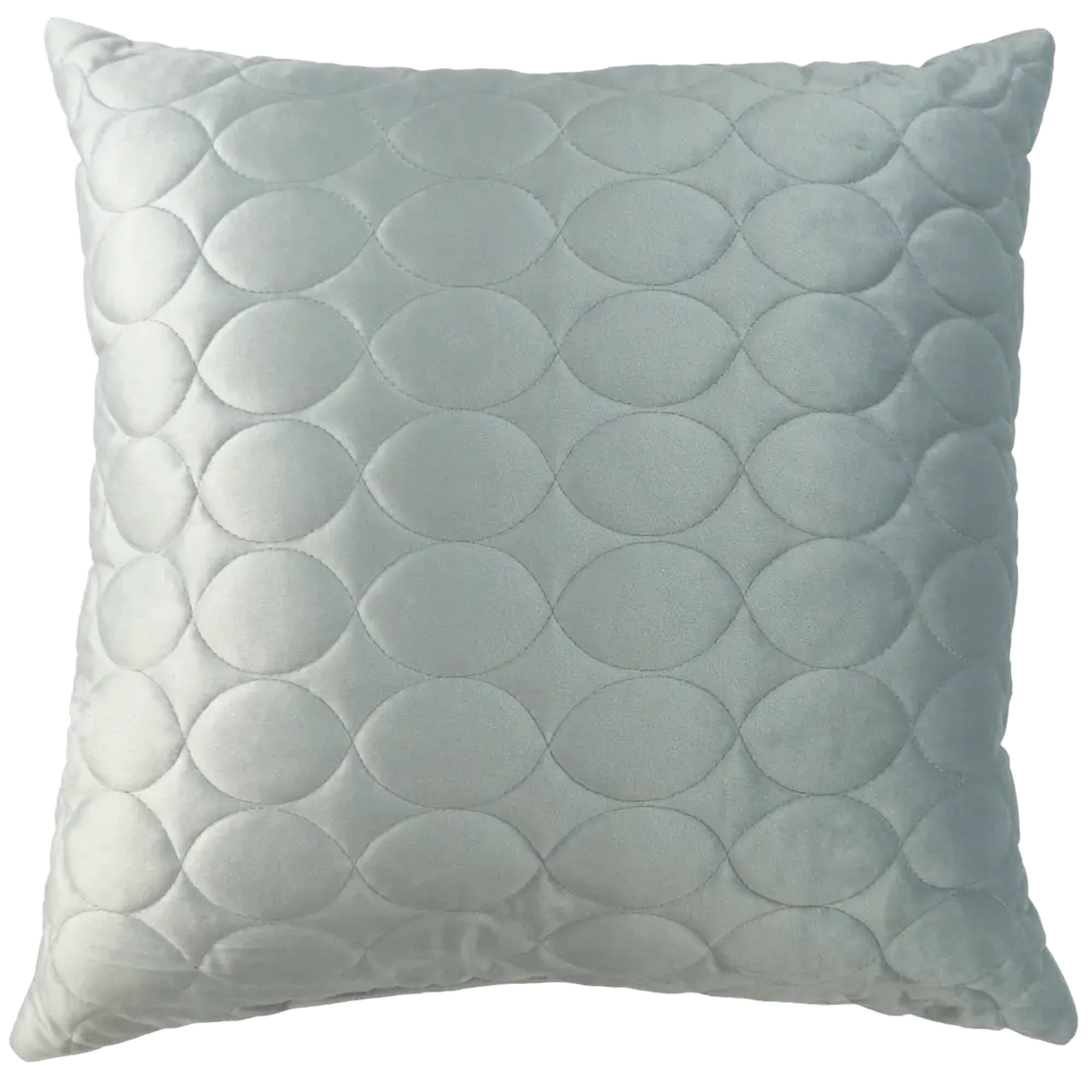 Подушка Овалы 50x50 см цвет серебро 88110700 STLM-2070323 LINEN WAY 
