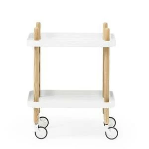 Сервировочный стол на колесиках Block 64х50х35 см, белый