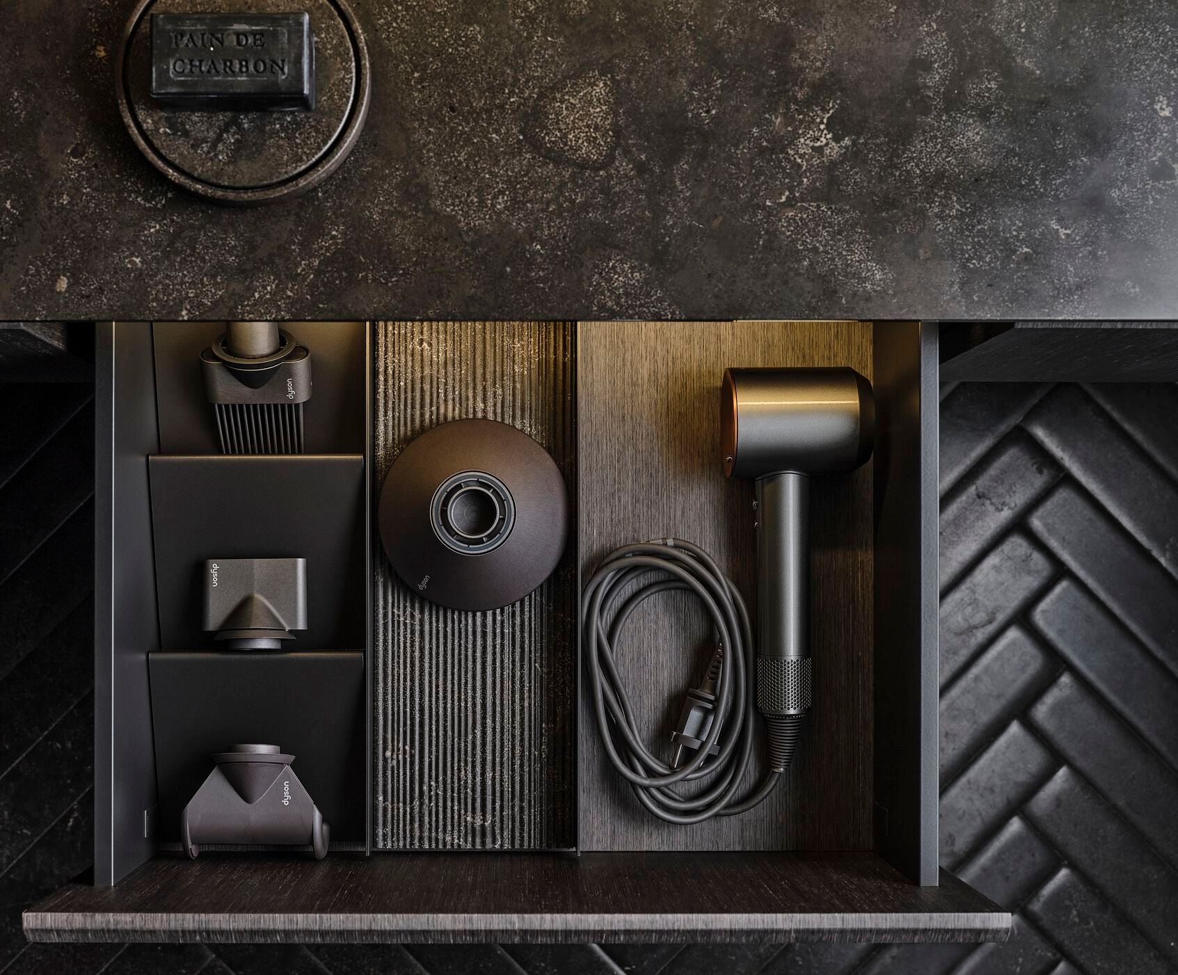 Мраморный секционный умывальник с зеркалом Salvatori HITO ARCH-00066235 - Вид №7