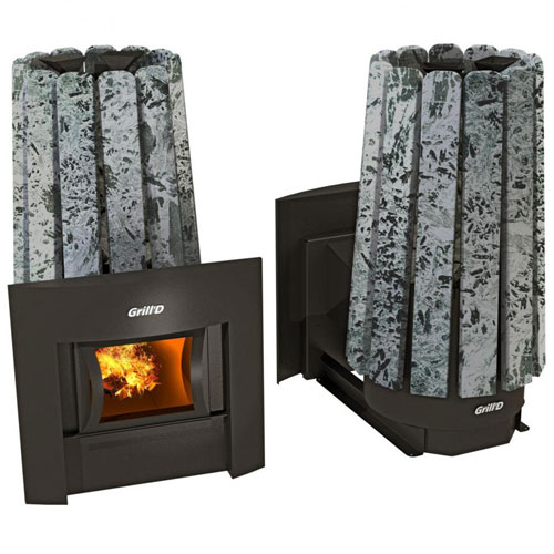 Печь для бани GRILL'D Cometa 180 Vega Stone Window с закрытой каменкой 4967 - Вид №1